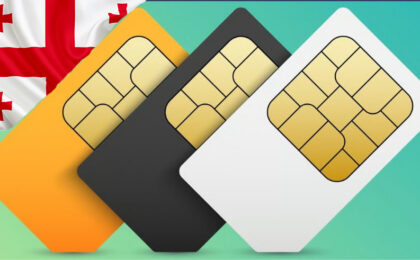 best Sim cards with Georgian flag.